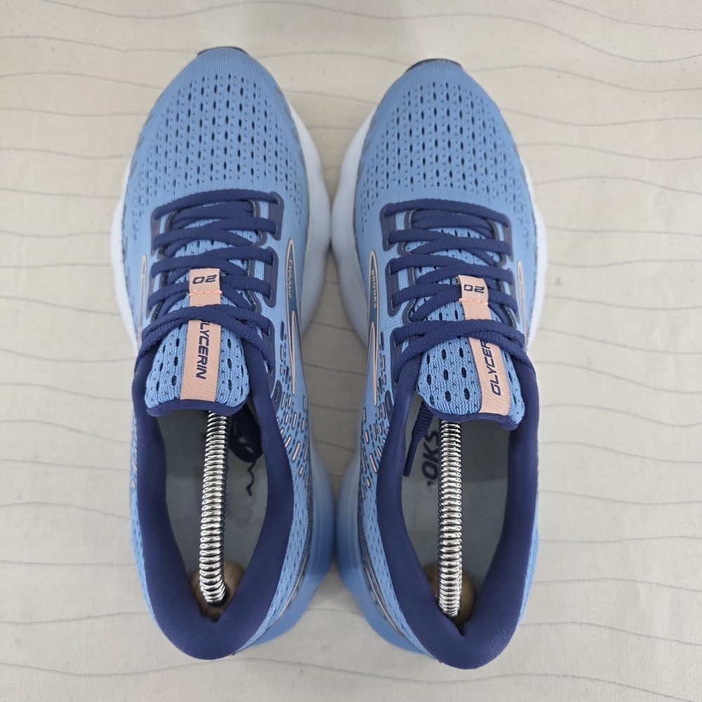 Brooks Womens Glycerin 20 Blue Running Sneakers Shoes 1203691B478 Sz 10.5 B - Picture 6 of 13